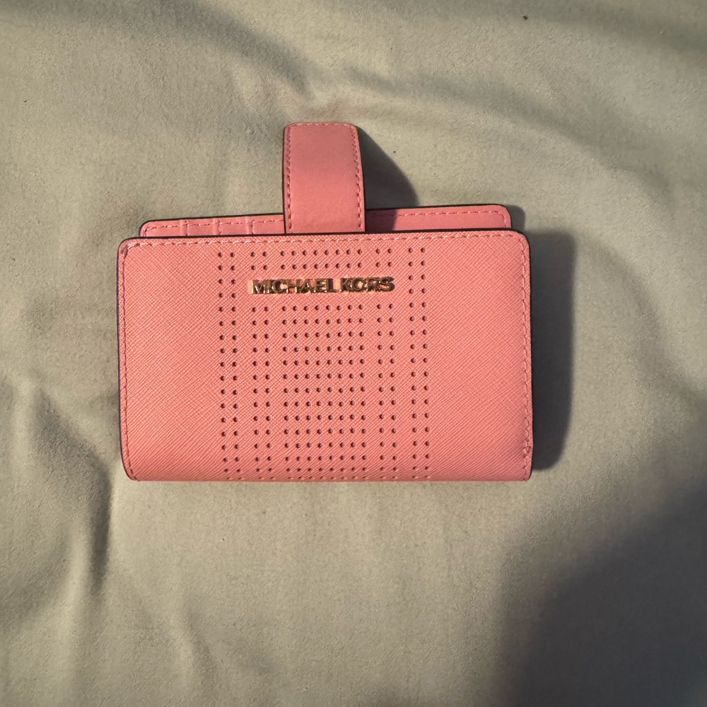 NWT Defect Michael Kors Pink Wallet